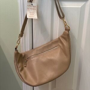 Leather sling bag